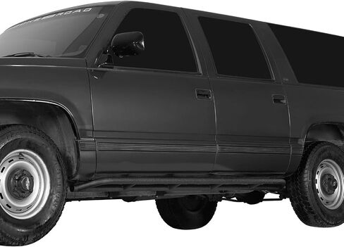Hooke Road Suburban Rock Sliders Tube Rocker Guard for 1992-1999 Chevy Chevrolet Suburban (Exclude K2500 Models), Running Board Nerf Bars for Offroad Rock Crawling in Saudi Arabia