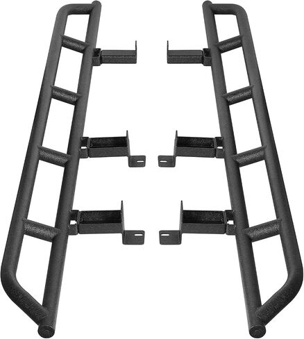 Hooke Road Suburban Rock Sliders Tube Rocker Guard for 1992-1999 Chevy Chevrolet Suburban (Exclude K2500 Models), Running Board Nerf Bars for Offroad Rock Crawling in Saudi Arabia