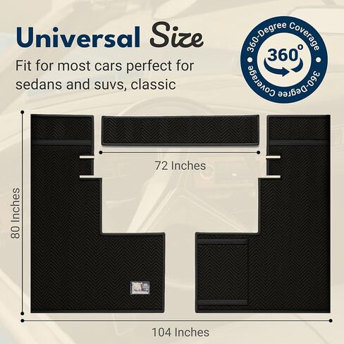 Bob's Original Fender Cover - Complete Engine Compartment Coverage - Fender Covers for Mechanics - Adjustable, Thick and Soft, Fits Multiple Vehicles in Kuwait