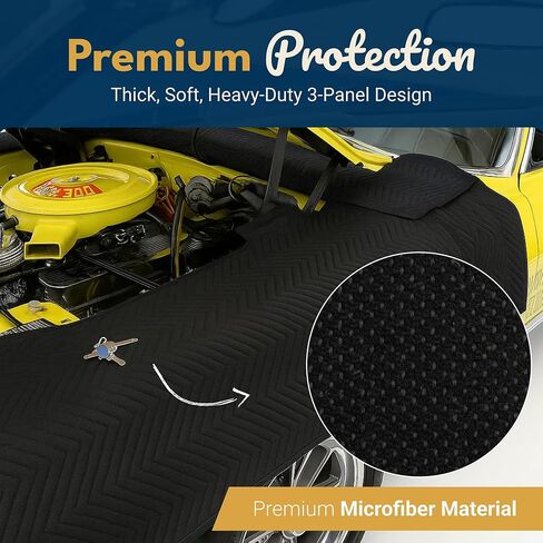 Bob's Original Fender Cover - Complete Engine Compartment Coverage - Fender Covers for Mechanics - Adjustable, Thick and Soft, Fits Multiple Vehicles in Kuwait