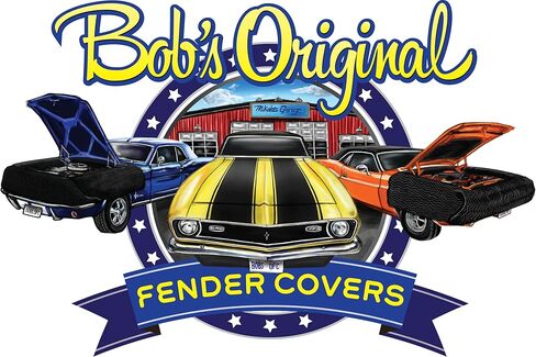 Bob's Original Fender Cover - Complete Engine Compartment Coverage - Fender Covers for Mechanics - Adjustable, Thick and Soft, Fits Multiple Vehicles in Kuwait