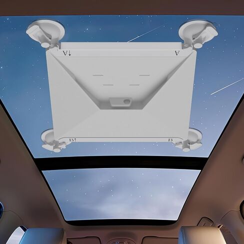 Mwin Starlink Mini Mount, Suction Cup for Starlink Mini Accessories, Car Automotive Sunroof Window Strong Suction Cup Roof Rack Kit, Car Rack System Rack Adapters in RVs, Boats, and Road Trips (White) in Saudi Arabia