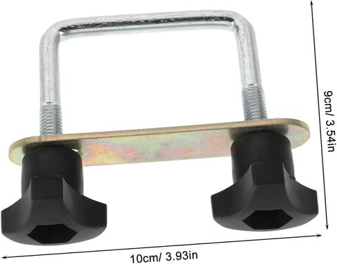 مقاطع MOBESTECH U-BRACKET لرفع رف السقف المعدني Metal U-Bolt Rack Clamps 6cm على شكل U لملحقات شحنات السيارات in Kuwait