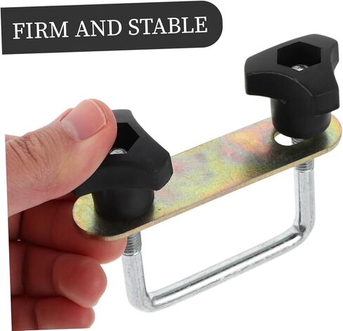 مقاطع MOBESTECH U-BRACKET لرفع رف السقف المعدني Metal U-Bolt Rack Clamps 6cm على شكل U لملحقات شحنات السيارات in Kuwait