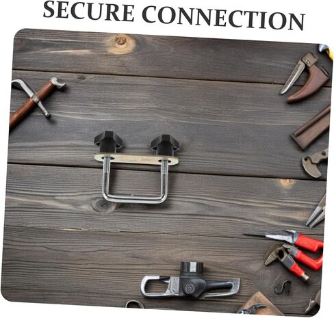مقاطع MOBESTECH U-BRACKET لرفع رف السقف المعدني Metal U-Bolt Rack Clamps 6cm على شكل U لملحقات شحنات السيارات in Kuwait