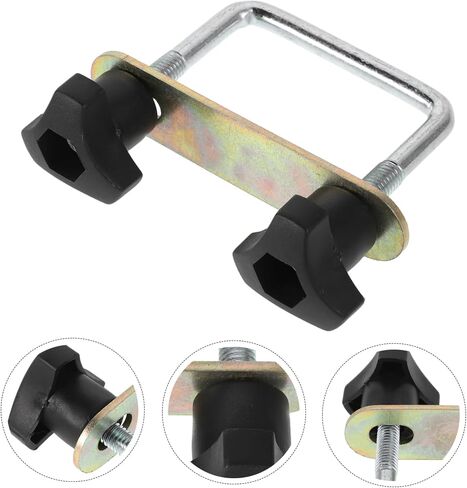 مقاطع MOBESTECH U-BRACKET لرفع رف السقف المعدني Metal U-Bolt Rack Clamps 6cm على شكل U لملحقات شحنات السيارات in Kuwait