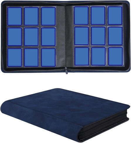 Toploader Binder، يوسع العمود الفقري للكتاب ويحمل 360 بطاقة مع 20 صفحة ذات وجهين، حامل محمل علوي 9 جيوب متوافق مع البوكيمون الصلب أو البطاقات الرياضية مقاس 3×4 بوصة in Kuwait