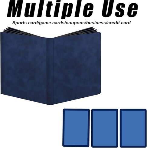 Toploader Binder، يوسع العمود الفقري للكتاب ويحمل 360 بطاقة مع 20 صفحة ذات وجهين، حامل محمل علوي 9 جيوب متوافق مع البوكيمون الصلب أو البطاقات الرياضية مقاس 3×4 بوصة in Kuwait