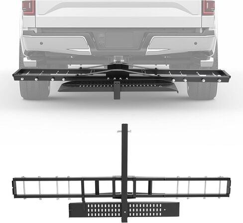 Ecotric 600lb Hitch Mount Mountcycle Carrier Transportation Racks Hitch Mount Rack Dirt Bike Hitch Truck Highted Duty Steel Powder Black W/Ramp Ramp Tilt Stability Device in Saudi Arabia