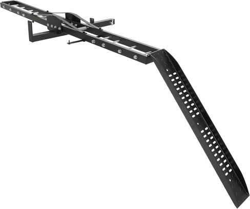 Ecotric 600lb Hitch Mount Mountcycle Carrier Transportation Racks Hitch Mount Rack Dirt Bike Hitch Truck Highted Duty Steel Powder Black W/Ramp Ramp Tilt Stability Device in Saudi Arabia