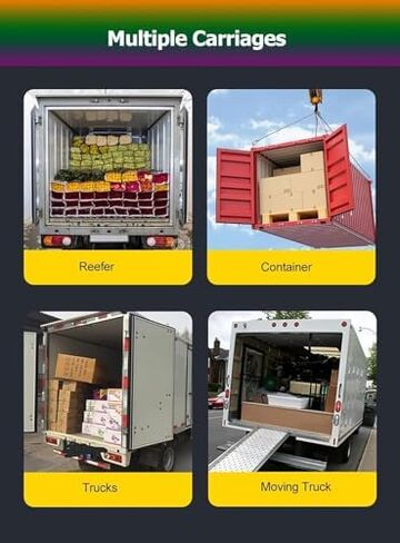 شريط تصحيح البضائع القابل للتعديل للشاحنات وسيارات الدفع الرباعي والشاحنات والسيارات - مجموعتان من قضبان تثبيت الشحن ، وسعة التحميل الثقيلة 881.8 رطلاً ، نقل آمن للعناصر الثقيلة - الفضة ، لا ربيع in Kuwait