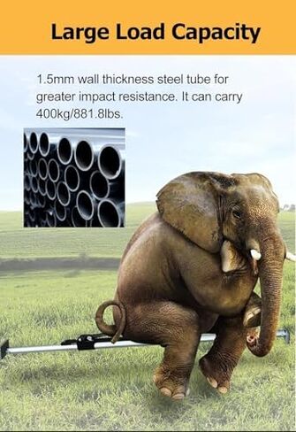 Adjustable Cargo Stabilizer Bar - Heavy-Duty Steel Ratcheting Cargo Support for Trucks, SUVs, Vans & Cars - 881.8 lbs Capacity (78.7-93.7 in) for Safe Transport in Saudi Arabia