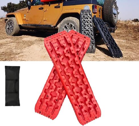 Off-Road Recovery Traction Boards for 4WD - Sand, Mud, Snow Tire Tracks - Emergency Traction Pads for Off-Roading, Vehicle Recovery & Adventure - Durable & Lightweight in Saudi Arabia