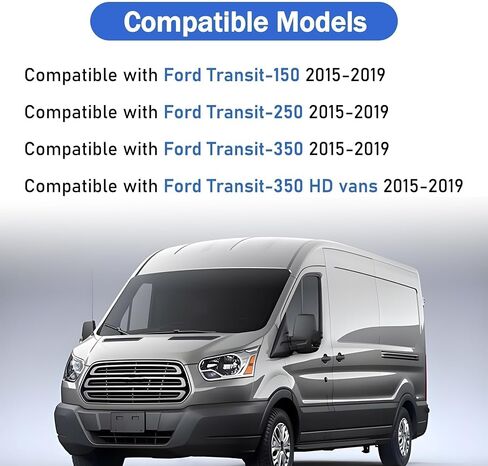 مقطورة السحب الخلفية المصد الخلفي Hitch Connector Tharnector Kit Fit for Ford Transit 150 250 350 Transit-350 HD Vans 2015 2015 2017 2018 2019 Reply CK4T-13B576-KE in Kuwait