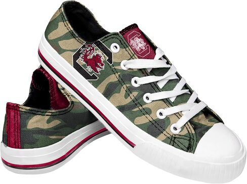 FOCO North Carolina Tar Heels NCAA Womens Camo Low Top Canvas Shoes - 11 in Kuwait