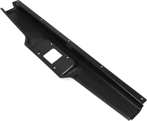 Black Rear Bumper Steel Roll Pan with License Light Screws Replacement for 1982-1993 S10 S15 Sonoma Pickup in Saudi Arabia