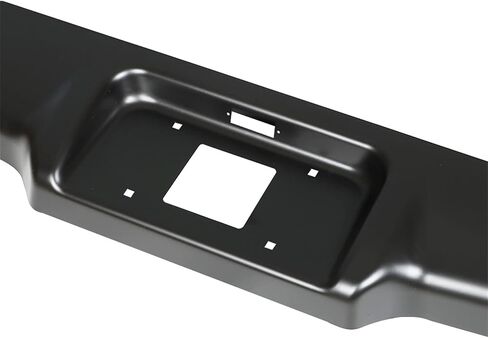 Black Rear Bumper Steel Roll Pan with License Light Screws Replacement for 1982-1993 S10 S15 Sonoma Pickup in Saudi Arabia