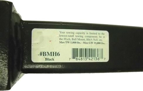 BMH6 for Brophy Trailer Made Truck Trailer 6" Drop Solid Forged Steel Ball Mount Made 10,000 for use with 2 inch Receiver Tubes Single Piece Forged Steel Design in Saudi Arabia