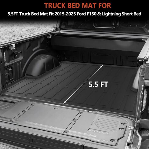 Karpal Truck Bed Ped Fit 2015-2025 Ford F150 & Lightning 5.5ft Bed (غير مناسب 6.5 قدم/8 قدم) in Saudi Arabia