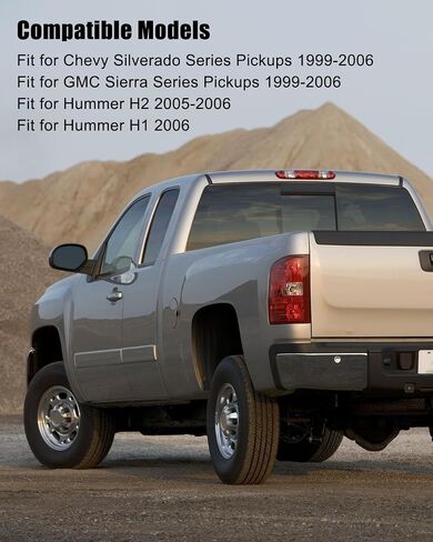 مفصل الباب الخلفي وإدراج مجموعة غلاف الأدغال الملائمة لـ Chevy Silverado GMC Sierra 1999 2000 2001 2002 2003 2004 2005 2006 استبدال 38642 15074252 15074253 15078745 15078746 in Kuwait