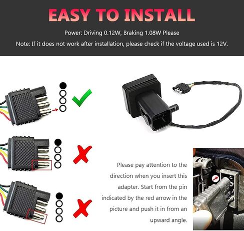 15 LED Brake Light Trailer Hitch Cover, Smoked Lens Square Brake Tail Light w/Trailer Adapter Pin, 12V Super Bright LED Towing Hitch Lighting Accessories Fit 2" Receiver (Black) in Saudi Arabia