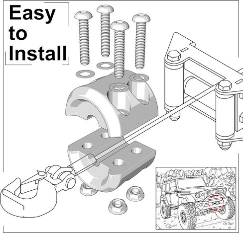 سدادة رافعة مطاطية لخطاف الكابل ، ووفر خط حبل المطاط ل Winches ATV UTV SUV ، مع Allen Wrench (Red) in Saudi Arabia