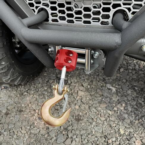 سدادة رافعة مطاطية لخطاف الكابل ، ووفر خط حبل المطاط ل Winches ATV UTV SUV ، مع Allen Wrench (Red) in Saudi Arabia