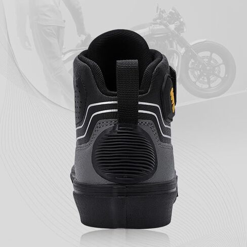 Motorcycle Shoes for Men,Motorcycle Riding Shoes Motocross Protective Boots with Zipper, Ankle Support in Kuwait