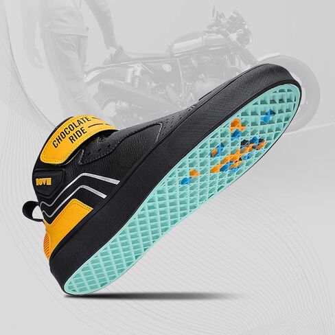 Motorcycle Shoes for Men,Motorcycle Riding Shoes Motocross Protective Boots with Zipper, Ankle Support in Kuwait