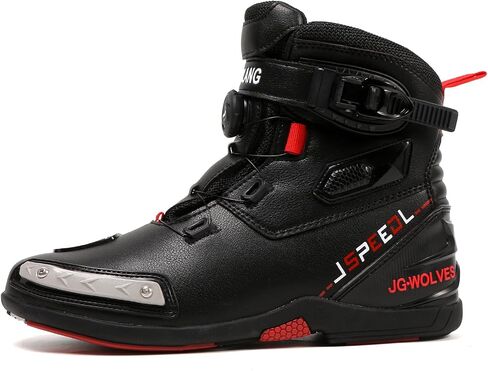 TEOKJ Motorcycle Shoes for Men and Women, Reinforced Street Riding Shoes with MOZ Closure System, Ankle Support, Anti-Slip Sole in Kuwait