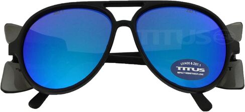 TITUS G35 Retro Aviator Z87 Sunglasses Eye Protection w/Side Shield Motorcycle Shooting DOT ANSI CE Approved Safety Glasses in Saudi Arabia