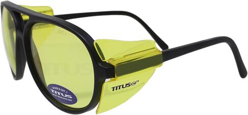 TITUS G35 Retro Aviator Z87 Sunglasses Eye Protection w/Side Shield Motorcycle Shooting DOT ANSI CE Approved Safety Glasses in Saudi Arabia
