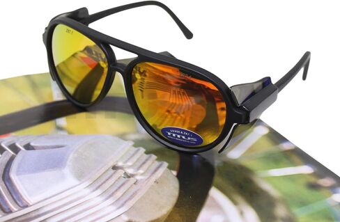 TITUS G35 Retro Aviator Z87 Sunglasses Eye Protection w/Side Shield Motorcycle Shooting DOT ANSI CE Approved Safety Glasses in Saudi Arabia
