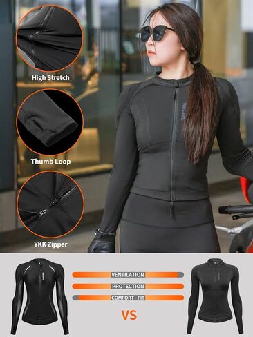Wosawe Mesh Motioncycle Jacket Women قميص دراجة نارية مبطنة in Kuwait