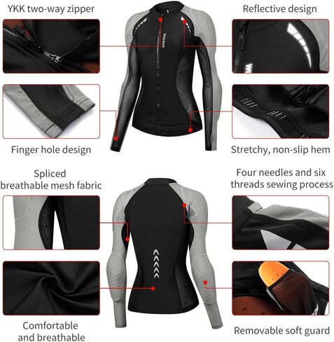 Wosawe Mesh Motioncycle Jacket Women قميص دراجة نارية مبطنة in Kuwait