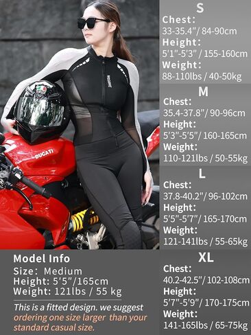 Wosawe Mesh Motioncycle Jacket Women قميص دراجة نارية مبطنة in Kuwait