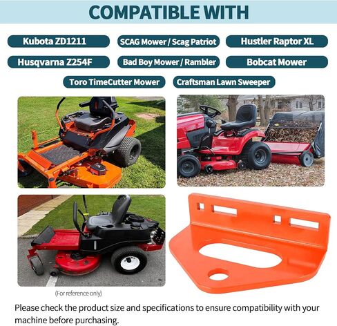 Zero Turn Mower Trailer Tow Hitch 1/4"(6mm) - Heavy Duty Lawn Mower Hitch with 3/4" Hole Center, Adjustable Slot Design, 2 Types of Carriage Bolts - Multi-Functional Trailer Hitch for Lawn Mowers in Saudi Arabia