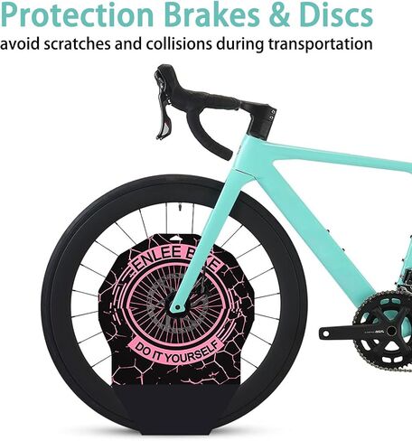 غلاف تنظيف فرامل Disc -Disced Disced Enlee ، PP Oil Stain Prevention Prevention Resistance MTB Disc Wash Cover ، Barkes Brakes & Wheels Cleaning Protect Tool for 26 "، 27.5" ، 29 "Mountain & Road Pike in Kuwait