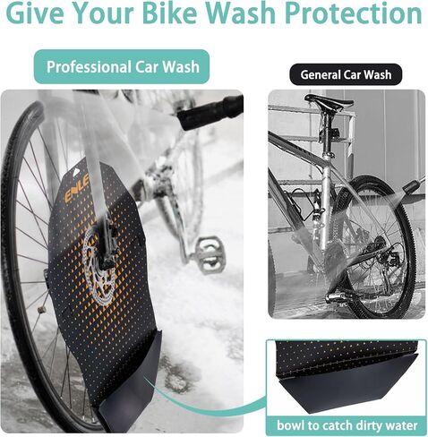 غلاف تنظيف فرامل Disc -Disced Disced Enlee ، PP Oil Stain Prevention Prevention Resistance MTB Disc Wash Cover ، Barkes Brakes & Wheels Cleaning Protect Tool for 26 "، 27.5" ، 29 "Mountain & Road Pike in Kuwait
