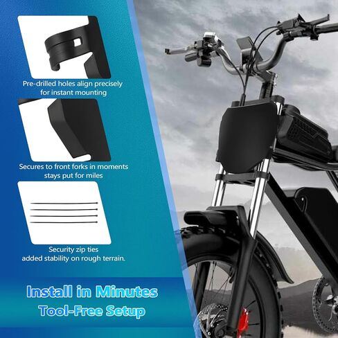 Electric Bike Number Plate E Bike Front Plate Compatible Fit for Ridstar Q20 Super 73 S1 S2 Y1 RX Macfox X1S X1S X X2 Commuter EBike Electric Mountain Bike Black in Saudi Arabia