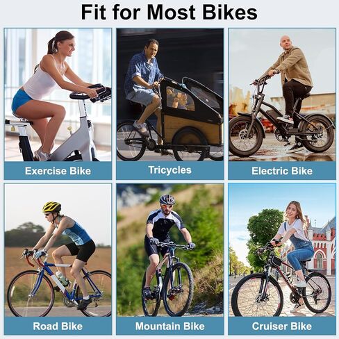 Upgrade Oversize Bike Seat for Men Women, Extra Wide Noseless Bicycle Seat Cushion, Waterproof Comfort Memory Foam Bike Saddle Fit for Peloton Bikes, Exercise Bike, EBikes, City Bike in Saudi Arabia