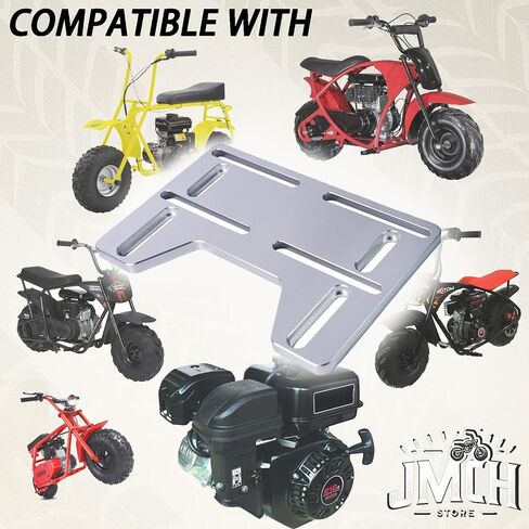JMChstore Mini Bike Engine Mount Plate 10mm Aluminium Bracket Kit ، لـ Coleman B100 RB100 MEGA MOTO MM80 ، لـ Hoverheart MB001 BAJA DB30 MOTOVOX MBX10 ، SWAP-ON DIRECT FORTARD 212 1924CC in Saudi Arabia