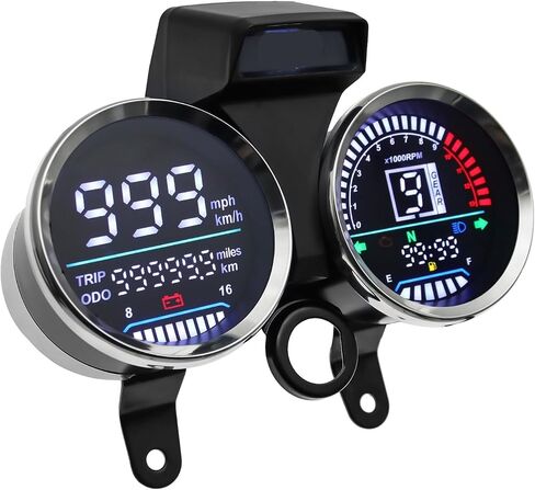 Odometer Digital Tachometer Motorcycle Motorcycle Instrument Digital Motorcycle Gauges Moto Digital Dashboard Fuel Meter Voltmeter for GN125/150 in Saudi Arabia