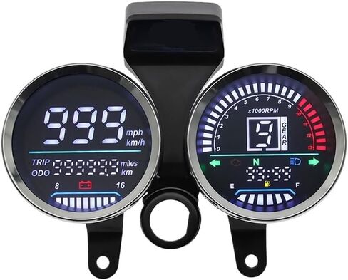 Odometer Digital Tachometer Motorcycle Motorcycle Instrument Digital Motorcycle Gauges Moto Digital Dashboard Fuel Meter Voltmeter for GN125/150 in Saudi Arabia