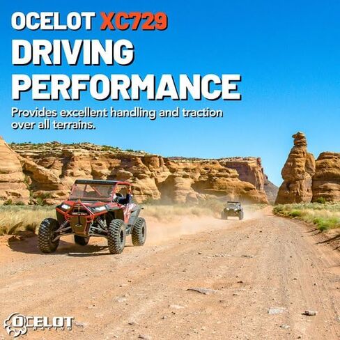 OCELOT XC729 30x10x14 إطارات UTV جميع التضاريس ، البناء الشعاعي الدائم المكون من 8 طواف ، ومراس غير الاتجاه ، وسمك سميك عدواني للتضاريس المتنوعة والظروف-عند إطارات 30x10x14 ATV in Saudi Arabia