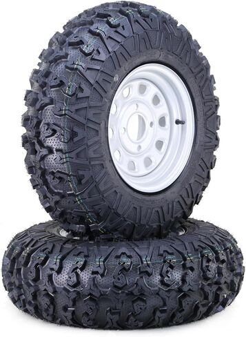 FREE COUNTRY ATV Tire & Wheel 27x9-12 27x11-12 8-Ply with 4 Lugs on 156 PCD 4+3 Silver Wheel-Set 4 in Saudi Arabia
