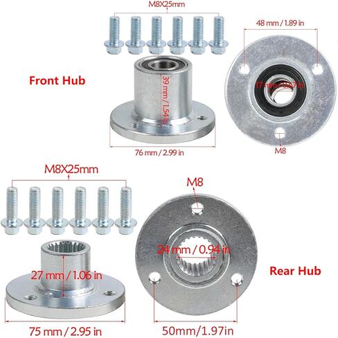 Front 10x4.50-5 Tubeless Rain Tires & Rear 11x7.10-5 Go Kart Tire Rim with 3 Holes Aluminum Wheel Rim Hub Steering Spindle for Racing Kart Quad Racing Drift Cars Mini Bikes in Kuwait