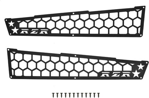 SAUTVS Aluminum Air Intake Cover Grill for Polaris RZR XP 1000/XP 4 1000 2014-2023, Black Metal Mesh Engine Side Vent Inlet Protection Cover Bezel, Enhanced Airflow & Durability(2PCS) in Saudi Arabia