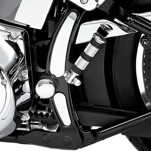 TCT-Motorparts chrome curved swingarm frame inserts & pivot bold fit for harley softail fat flstf deluxe flstn 2000-2007 in Saudi Arabia