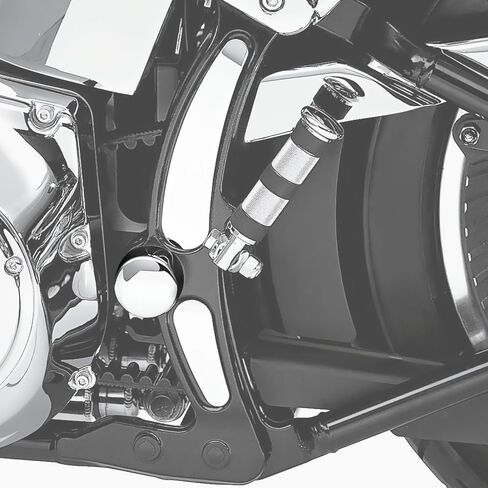 TCT-Motorparts chrome curved swingarm frame inserts & pivot bold fit for harley softail fat flstf deluxe flstn 2000-2007 in Saudi Arabia